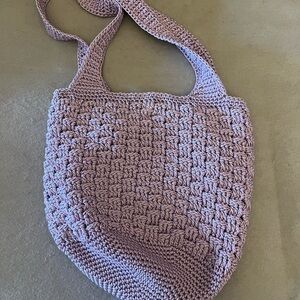 The Sak Crochet Shoulder Bag in Lavender